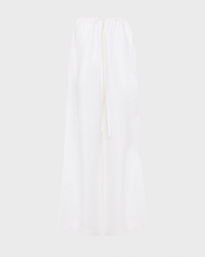 Bondi Born Delphi Drawstring Pant - White