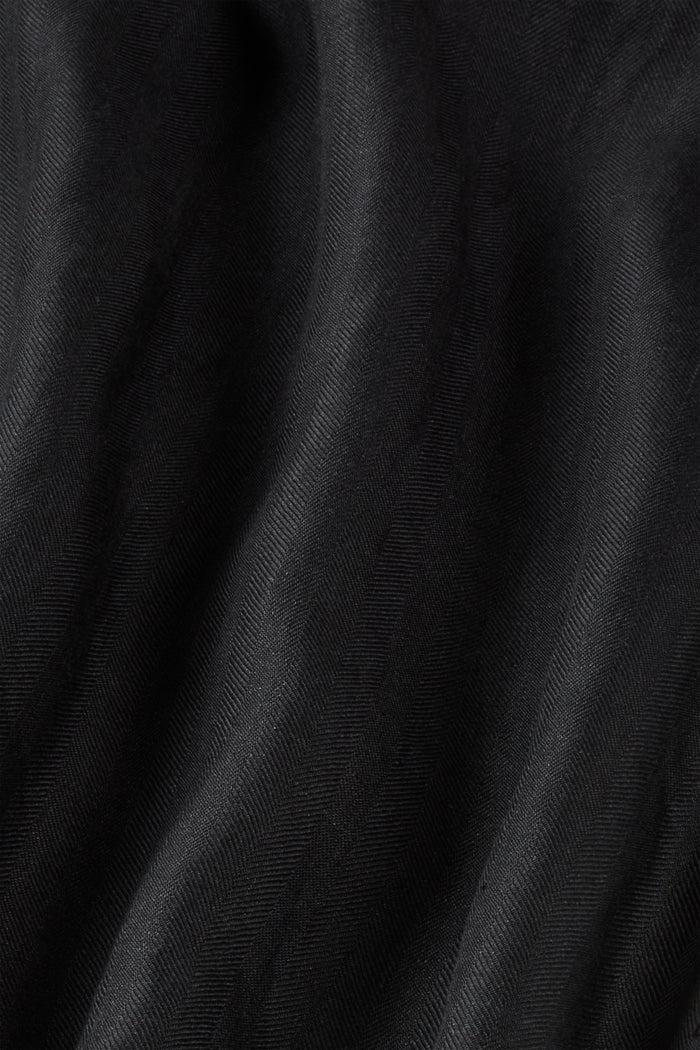 Bondi Born Delphi Linen Flared Maxi Dress - Black