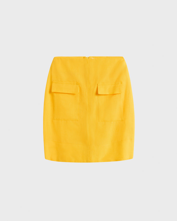 Bondi Born Delphi Mini Skirt - Daffodil