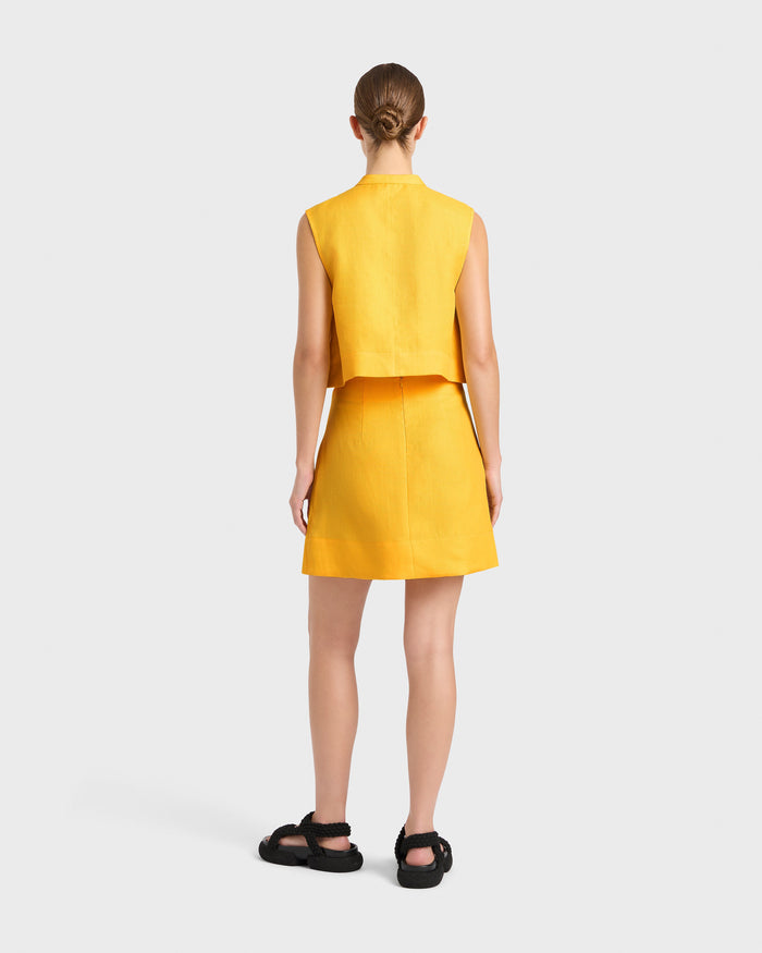 Bondi Born Delphi Mini Skirt - Daffodil