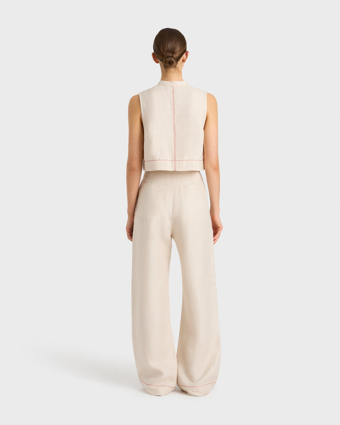 Bondi Born Delphi Tailored Pant - Sand