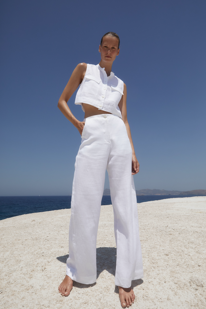 Bondi Born Delphi Tailored Pant - White