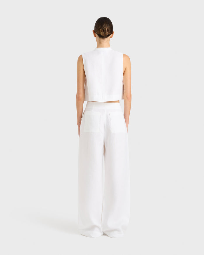 Bondi Born Delphi Tailored Pant - White