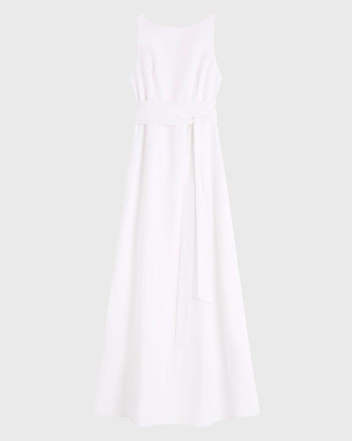 Bondi Born Delphi Tie Back Maxi Dress - White