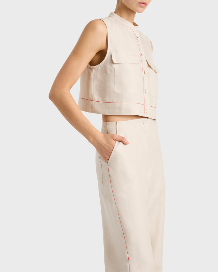 Bondi Born Delphi Utility Bodice - Sand