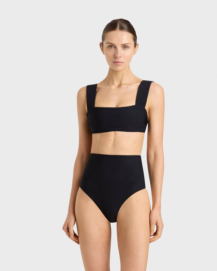 bondi born Elle Bikini Top - Black (Sculpteur®)
