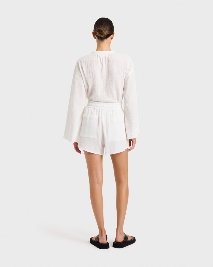 Bondi Born Hastings Organic Cotton Short - White