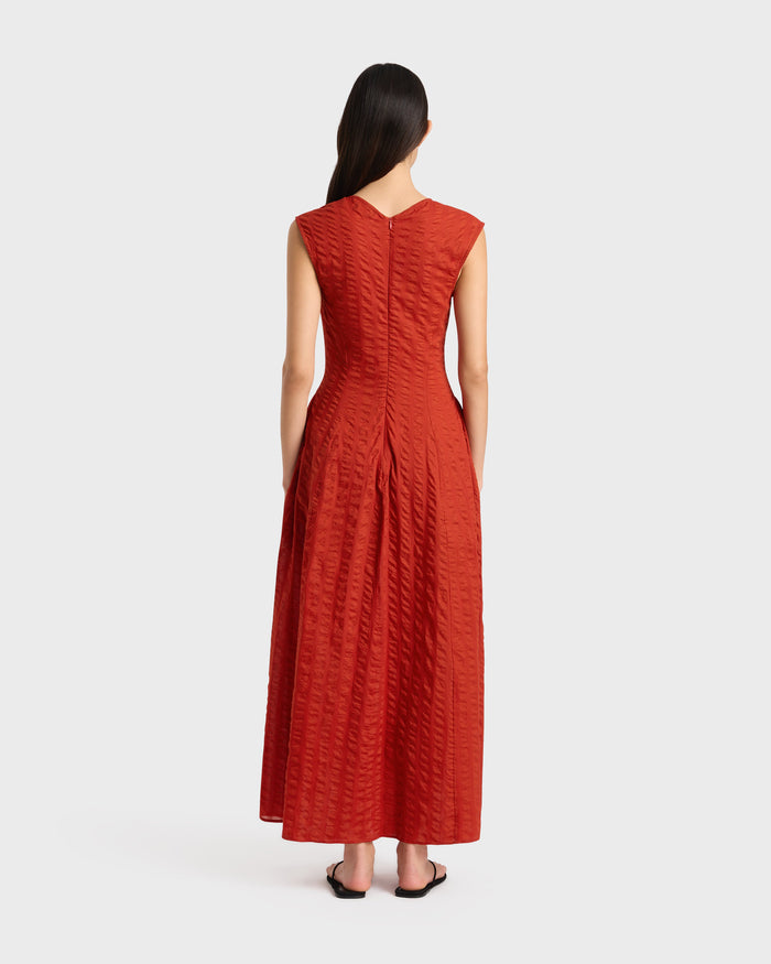 Bondi Born Hastings V Neck Maxi Dress - Rosso