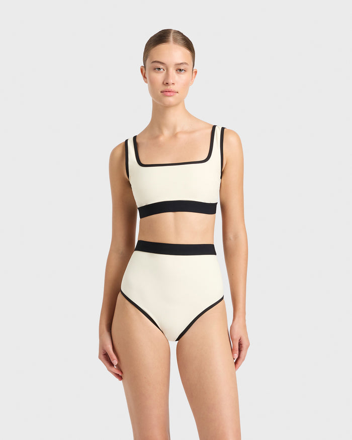 bondi born Hayden Bikini Top - Pearl (Sculpteur®)