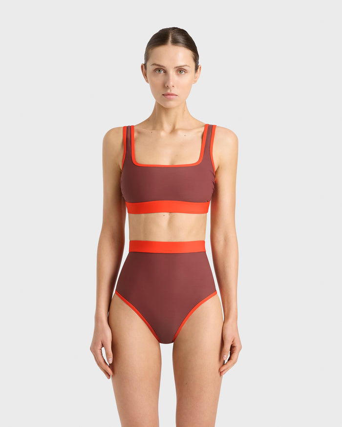 bondi born Hayden Bikini Top - Ruby (Sculpteur®)