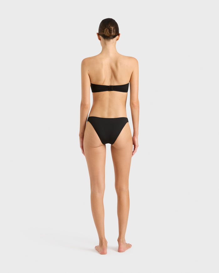 Bondi Born Ivy Bikini Bottom - Black (Singuleur®)