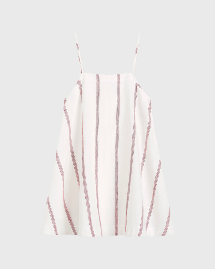 Bondi Born Kiama Mini Dress - Red Stripe