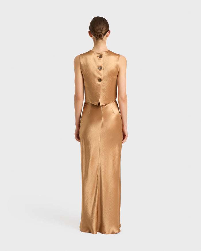 Bondi Born Kobe Button Back Bodice - Honey