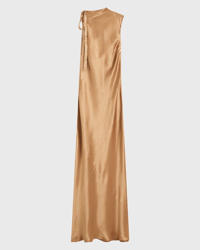 Bondi Born Kobe Open Shoulder Maxi Dress - Honey