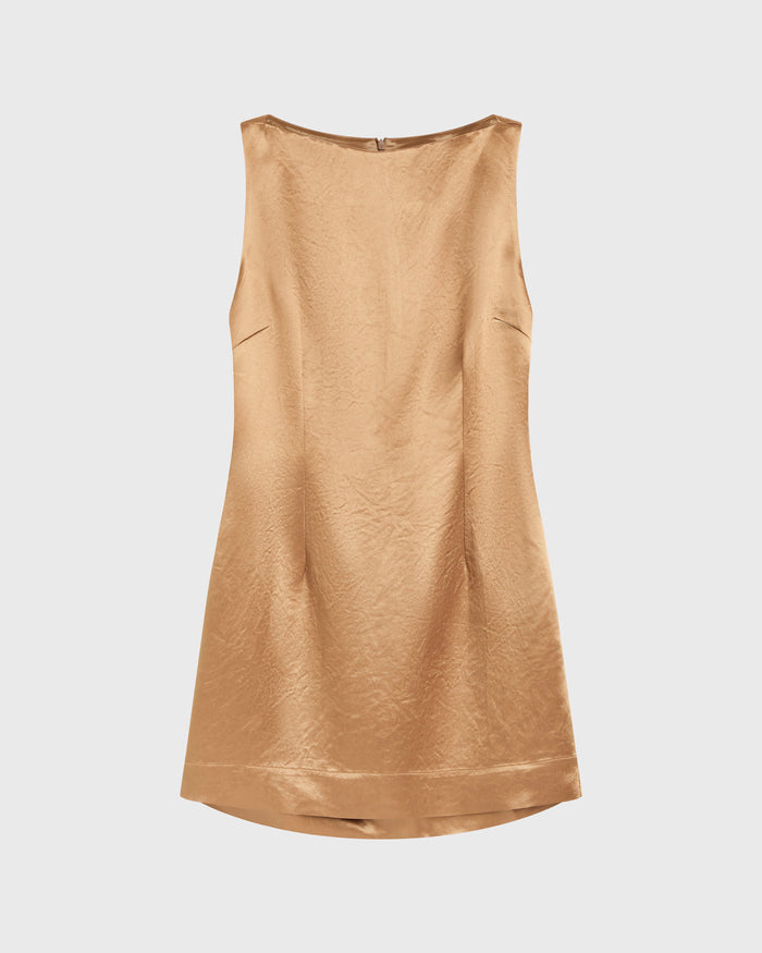 Bondi Born Kobe Square Neck Mini Dress - Honey