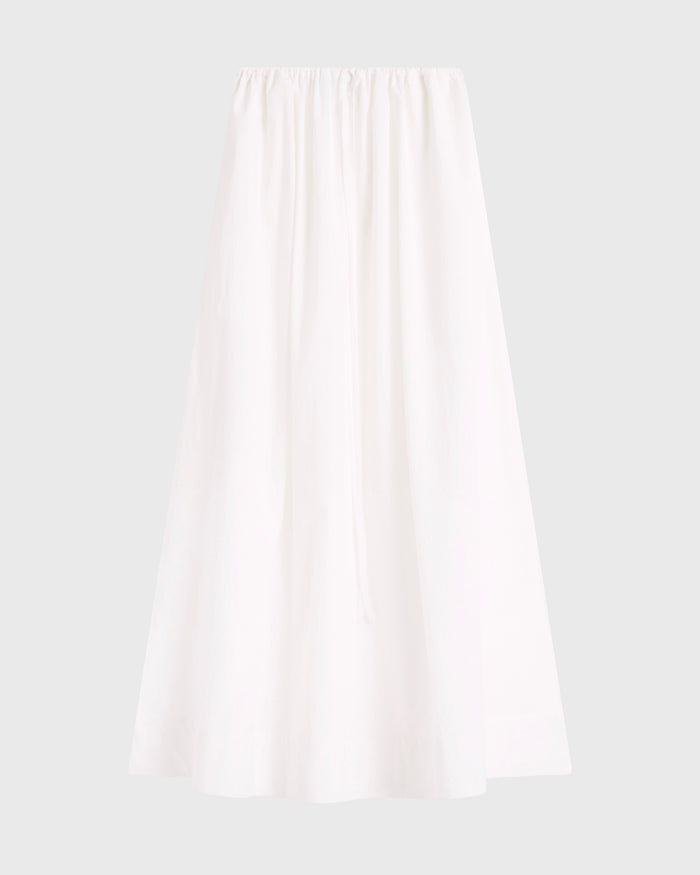 Bondi Born Kyoto Drawstring Maxi Skirt - White