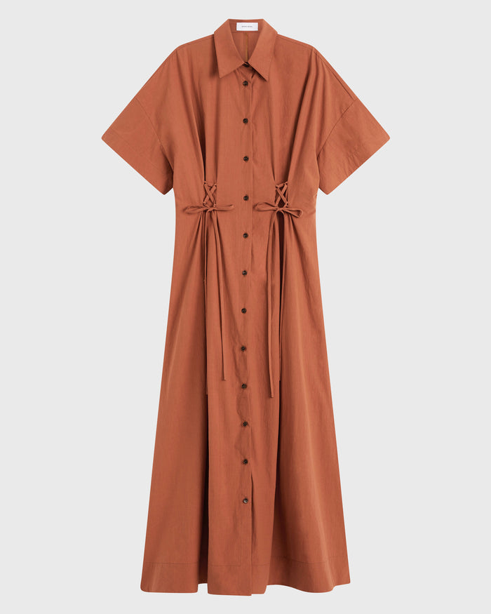 Bondi Born Kyoto Lace Front Shirtdress - Sienna