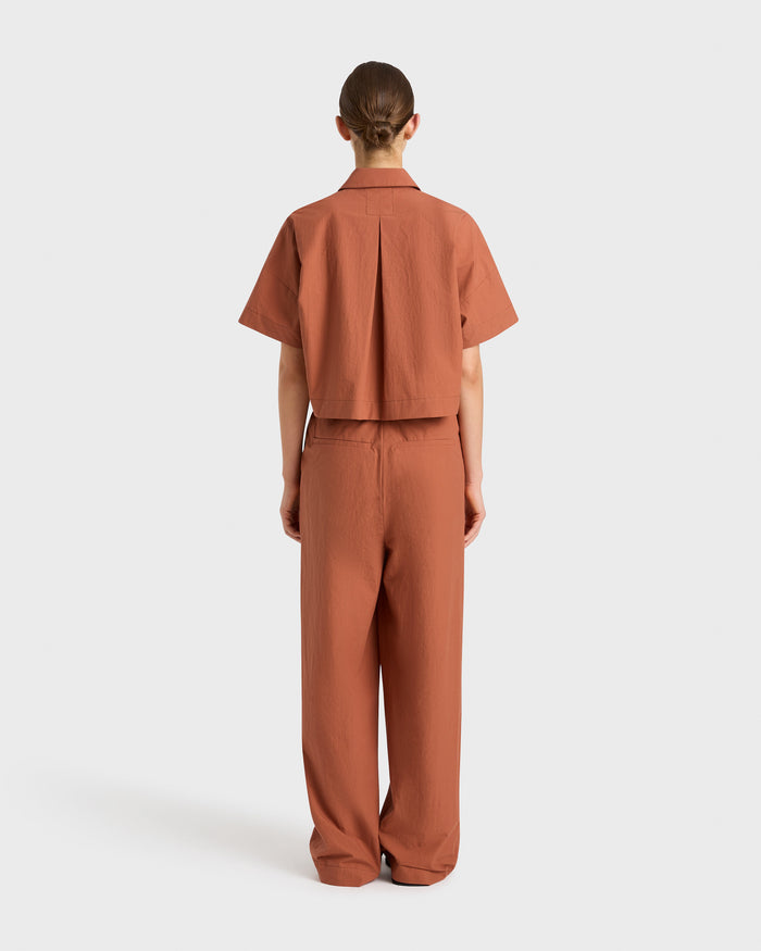 Bondi Born Kyoto Pleat Front Pant - Sienna