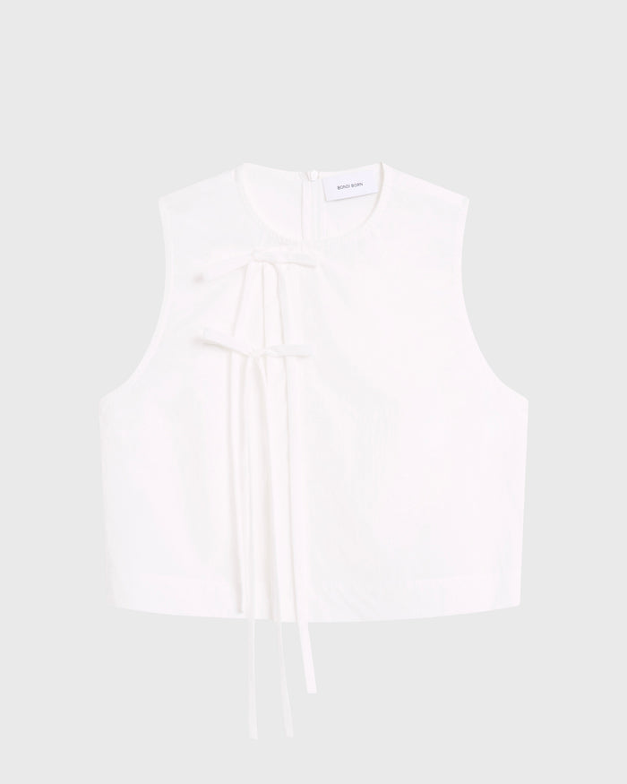 Bondi Born Kyoto Tie-Front Top - White