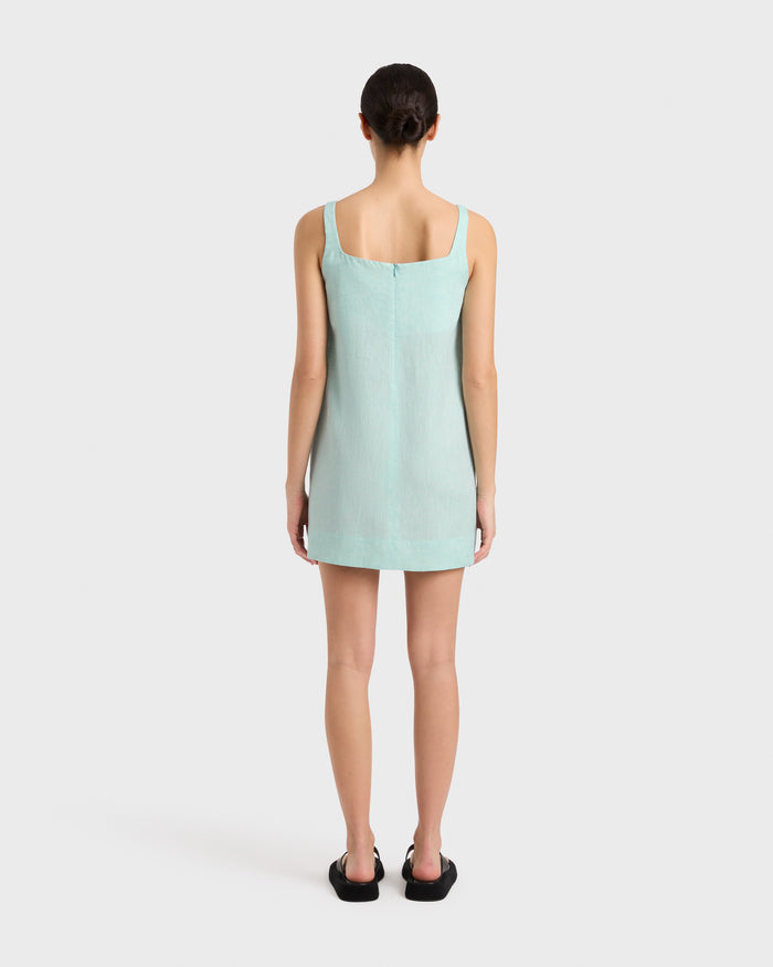 Bondi Born Leiden A-Line Mini Dress - Mint