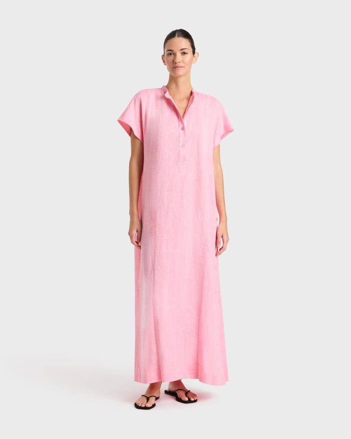 bondi born Leiden Caftan Dress - Pink