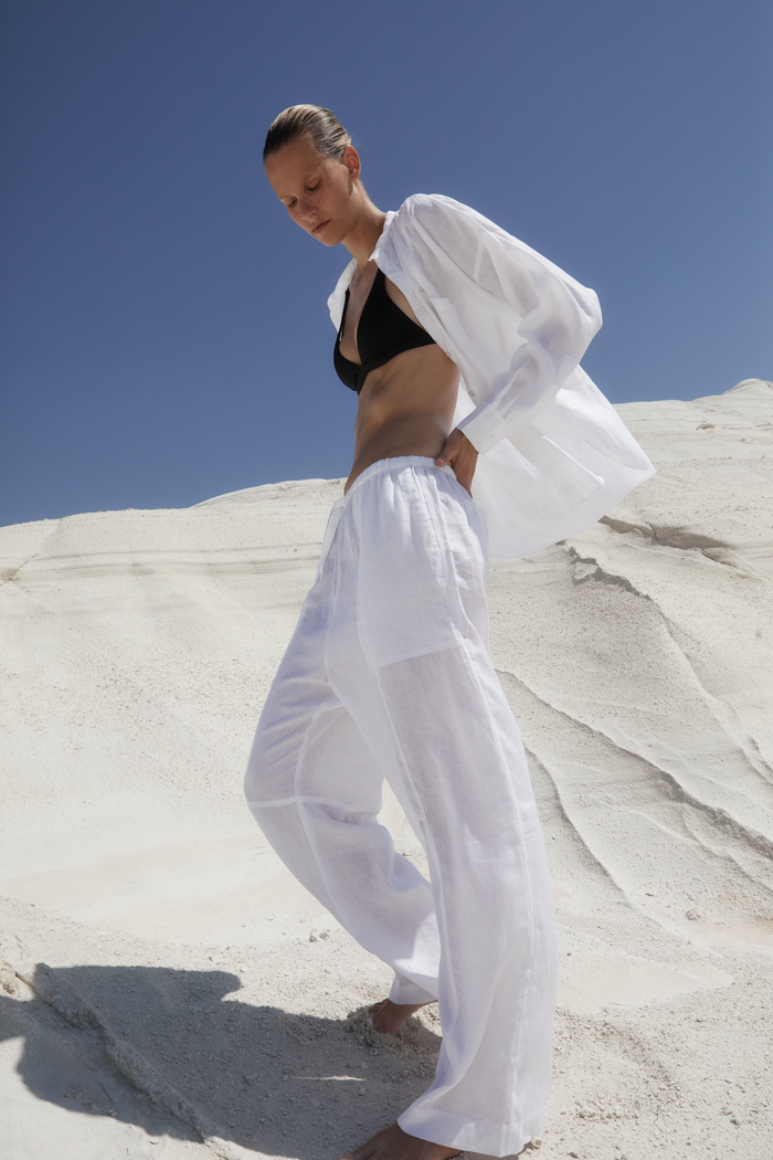 Bondi Born Leiden Long Sleeve Shirt - White