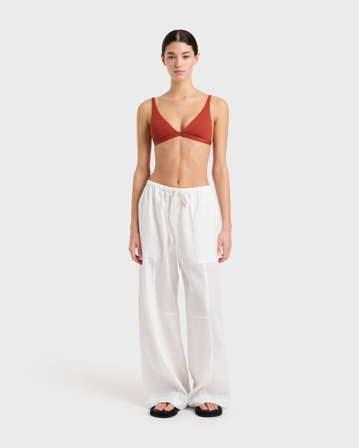 bondi born Leiden Relaxed Pant - White