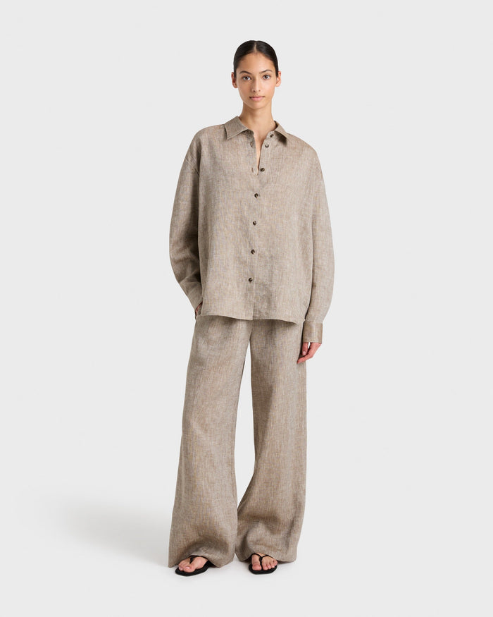 bondi born Leiden Universal Shirt - Sepia