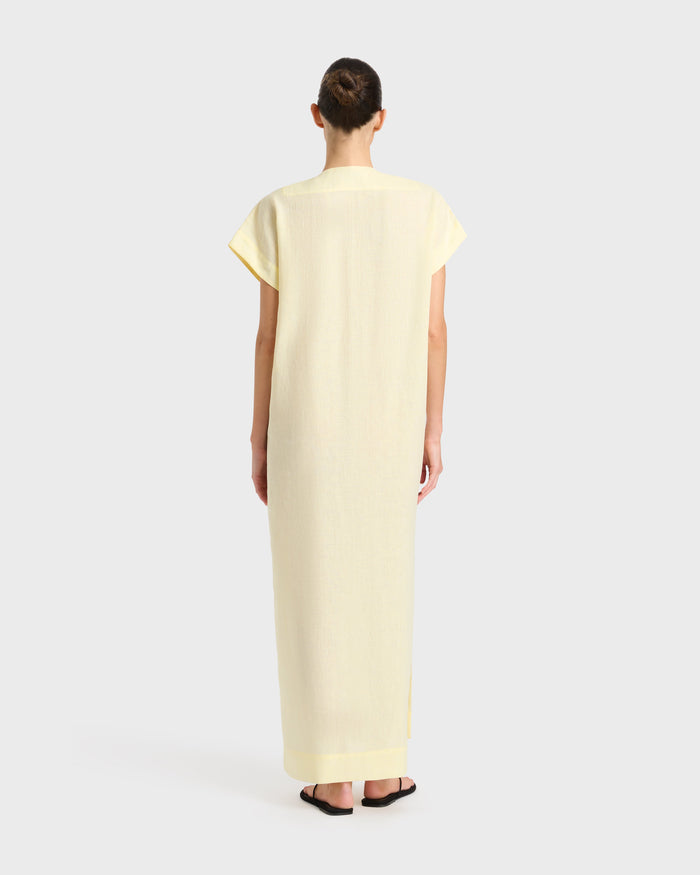 Bondi Born Leiden Universal Tunic Dress - Lemon