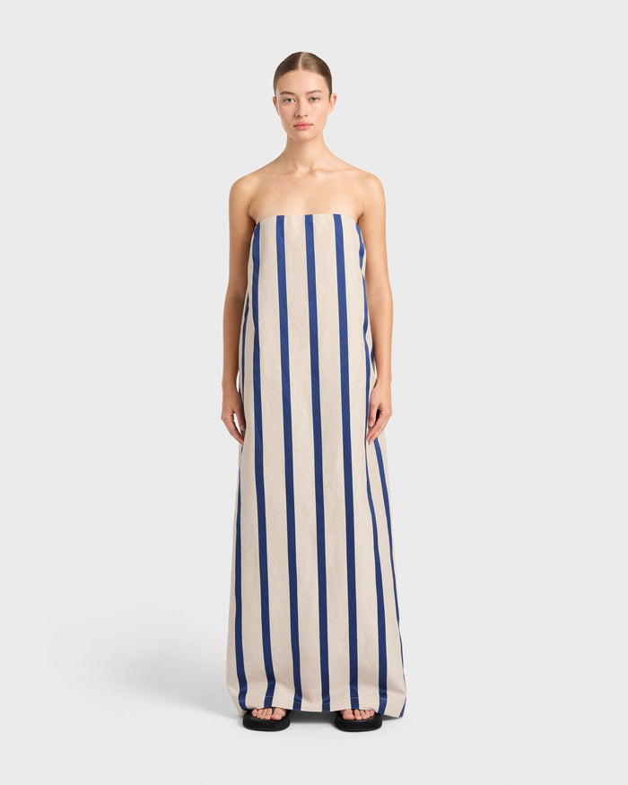 bondi born Maine Strapless Maxi Dress - Seaside