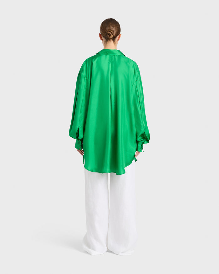 Bondi Born Marfa Oversize Shirt - Kelly