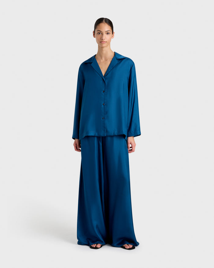 bondi born Marfa Silk Classic Shirt - Tropico