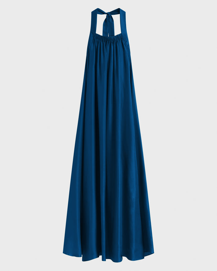 Bondi Born Marfa Silk Halter Maxi Dress - Tropico