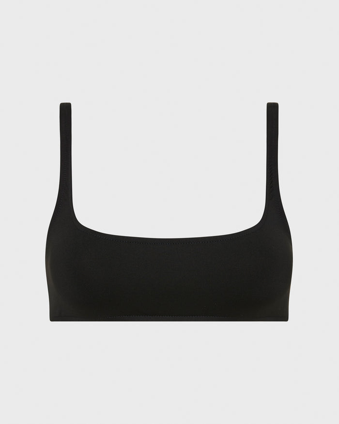 Bondi Born Selena Bikini Top - Black (Singuleur®)