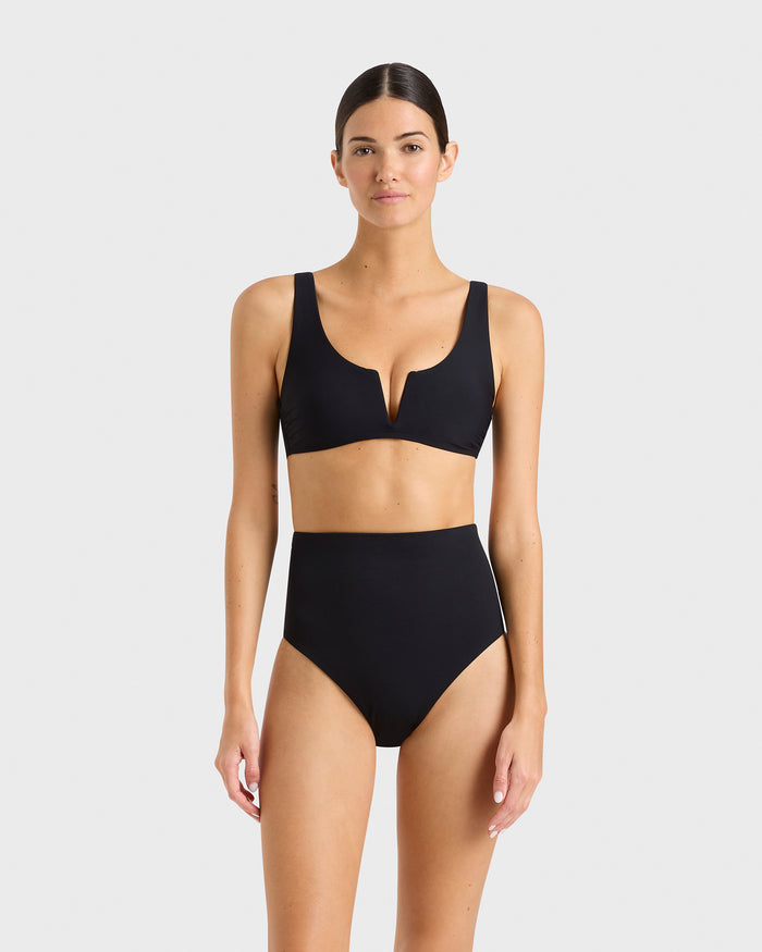 bondi born Verona Bikini Top - Black (Sculpteur®)