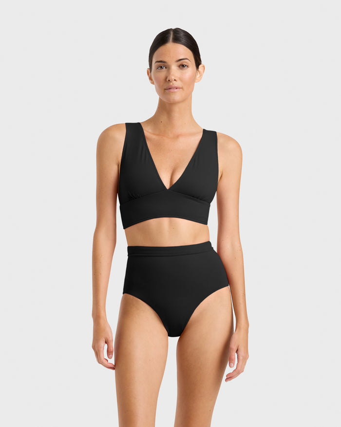 bondi born Vicki Bikini Top - Black (Singuleur®)