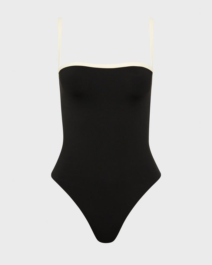 Bondi Born Harlow One Piece - Black & Porcelain (Embodee™)