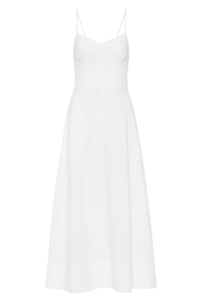Bondi Born Hastings Organic Cotton Midi Dress - White