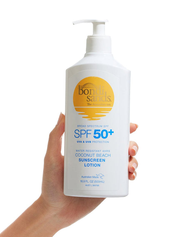 Bondi Sands SPF 50+ Body Sunscreen Lotion Pump Coconut Beach Scent