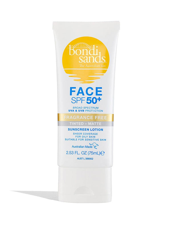 bondi sands SPF 50+ Fragrance Free Matte Tinted Face Lotion