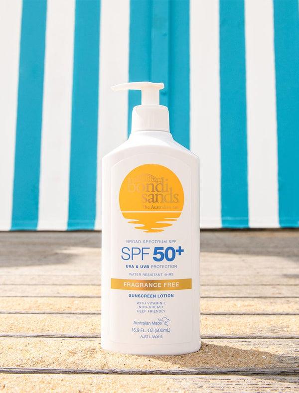 Bondi Sands SPF 50+ Fragrance Free Sunscreen Lotion Pump