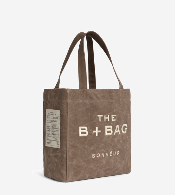 Bonheur Canvas Chocolate Malt Medium Tote Bag