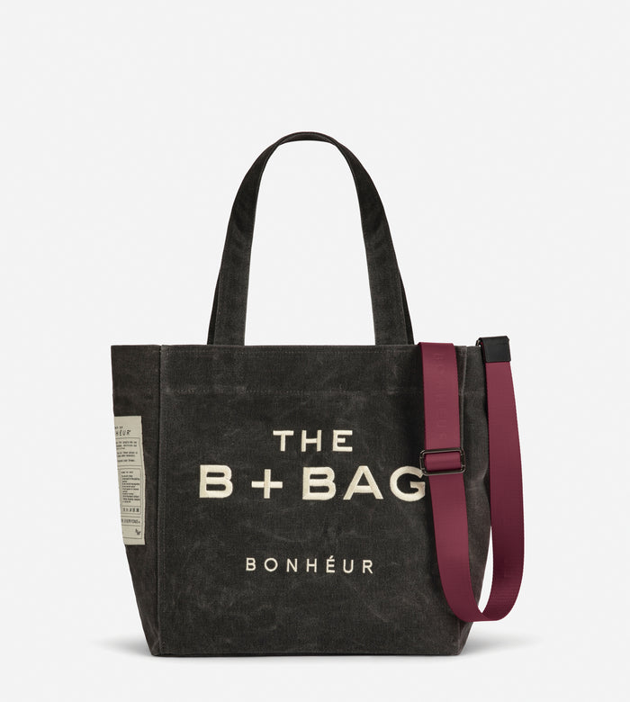 bonheur Canvas Ghost Gray Medium Tote Bag