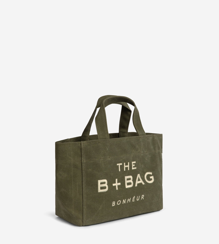 Bonheur Canvas Green Tea Small Tote Bag