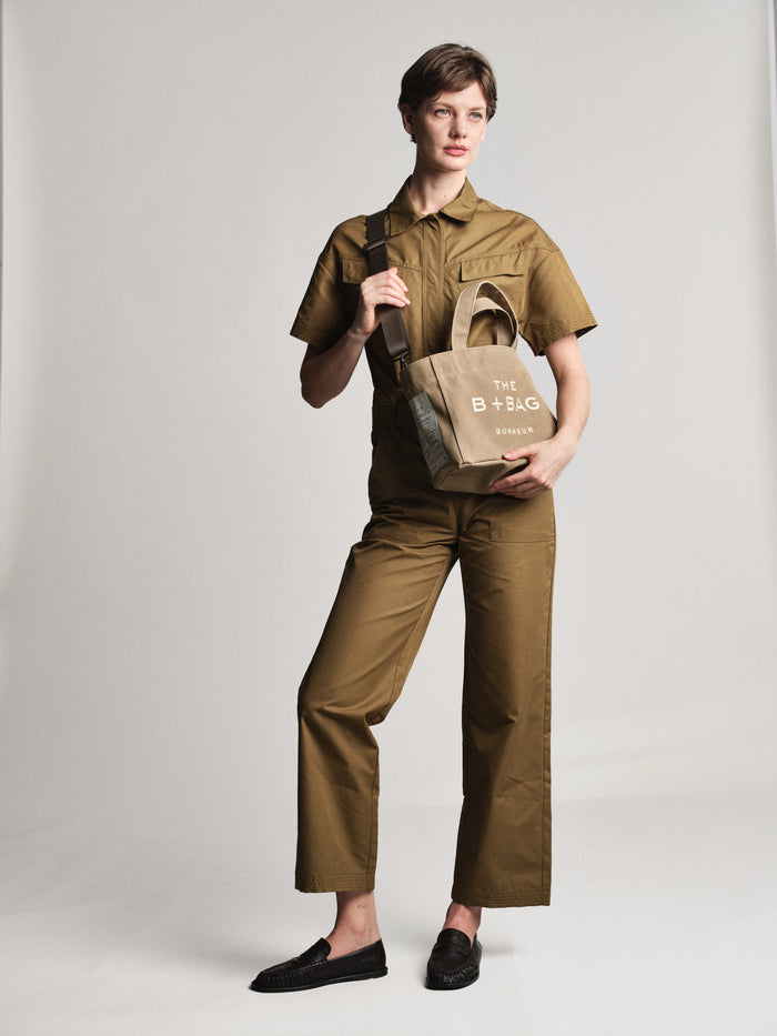 Bonheur Canvas Honey Mustard Small Tote Bag