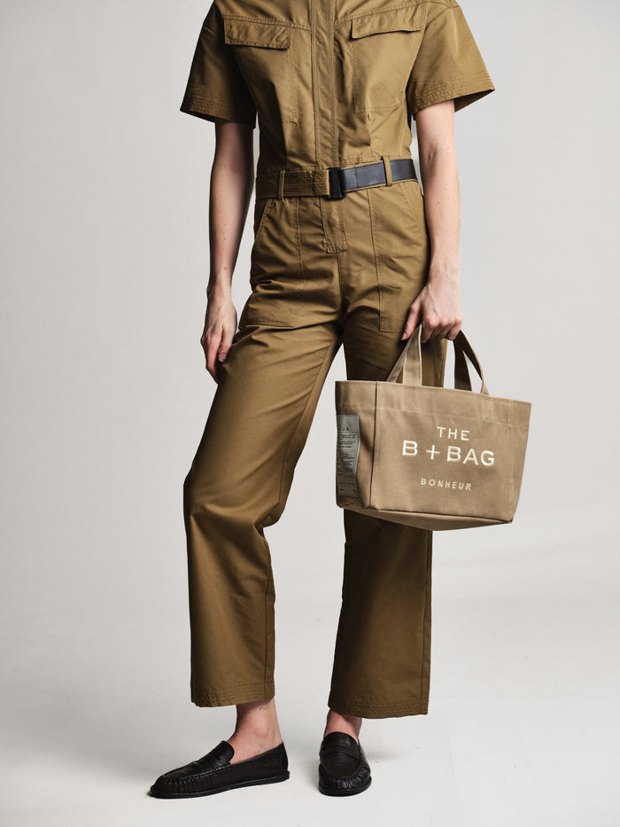 Bonheur Canvas Honey Mustard Small Tote Bag