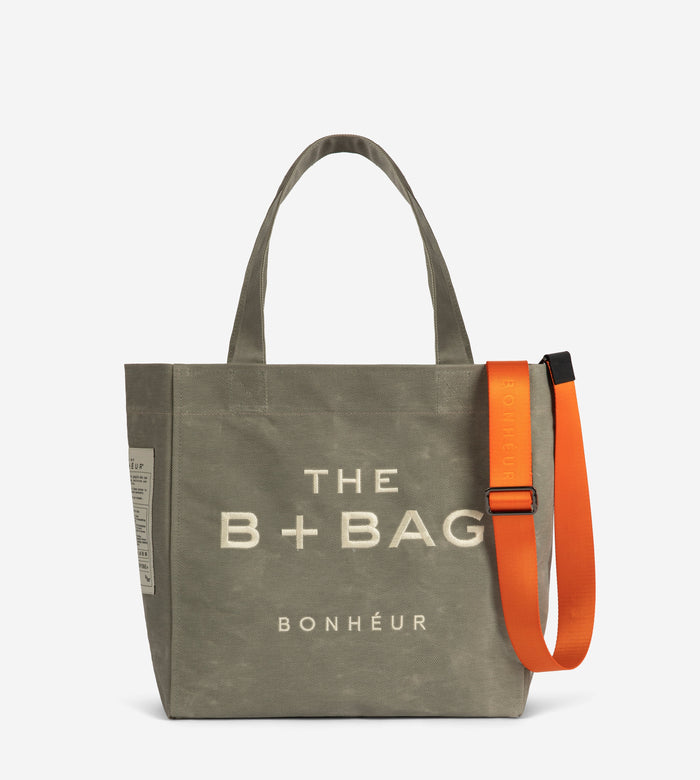 bonheur Canvas Milky Green Medium Tote Bag