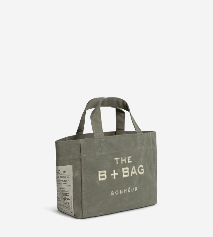 Bonheur Canvas Milky Green Small Tote Bag