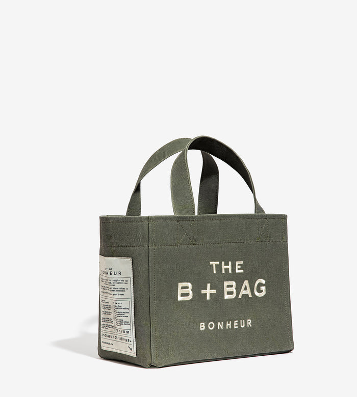 Bonheur Canvas Mint Green Small Tote Bag