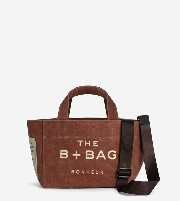 bonheur Canvas Terra Cota Small Tote Bag